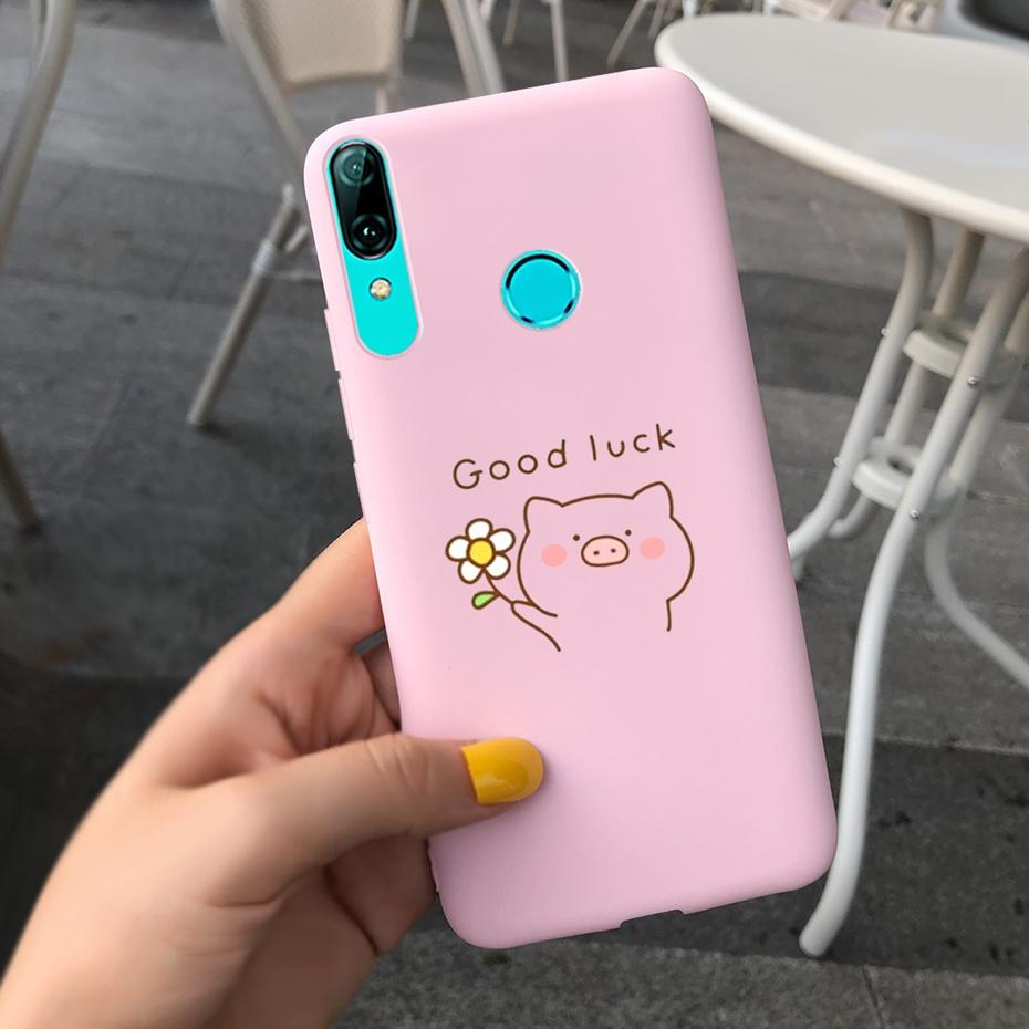 Lovely Silicone Case For Huawei P Smart 2019 Case Huawei PSmart 2019 Soft Back Cover Funda Bumper POT-LX1 POT-LX3 Phone Case