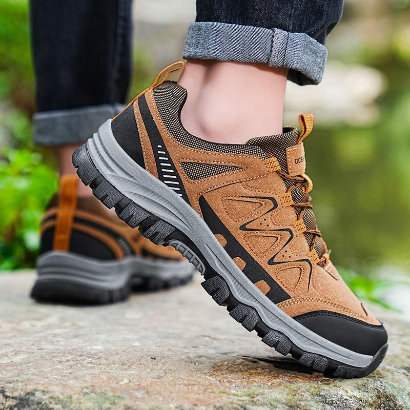 Pánské outdoorové turistické boty, protiskluzové horolezecké trekkingové lovecké tenisky, sportovní turistické běžecké boty, pánské prodyšné boty na volný čas