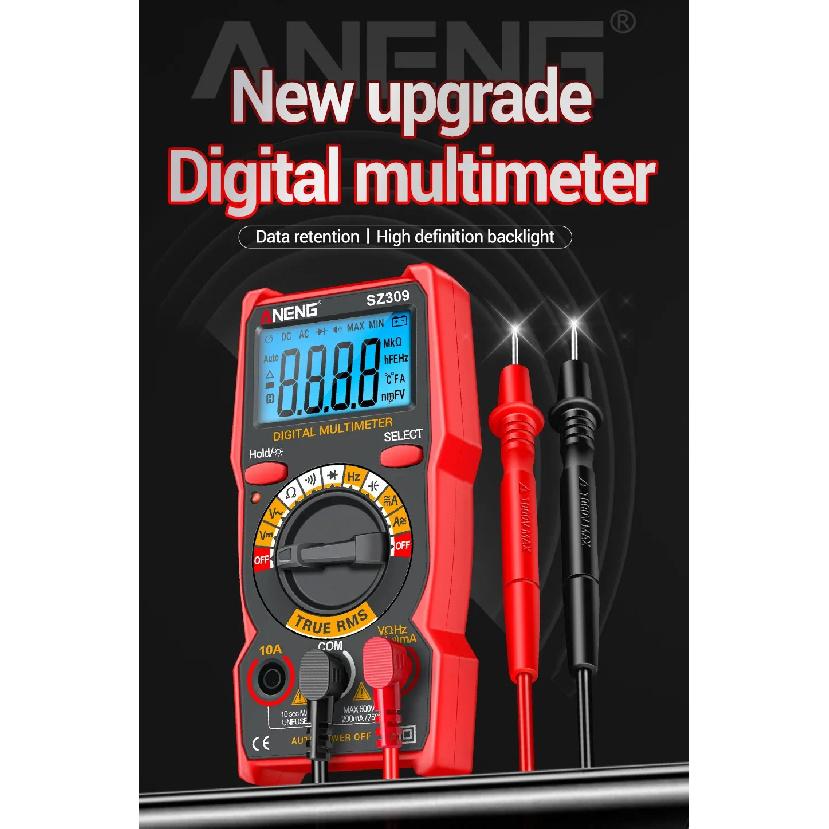 ANENG SZ309 Smart Multimeter 1999 Count Voltage Meter Multimetro Easy To Cary Tools Digital Professional High Precision AC/DC
