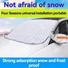 Winter Car Snow Shield Front Windshield Frost-Proof Cover Coat Heat Insulation Sunblock Window Protection for Cars