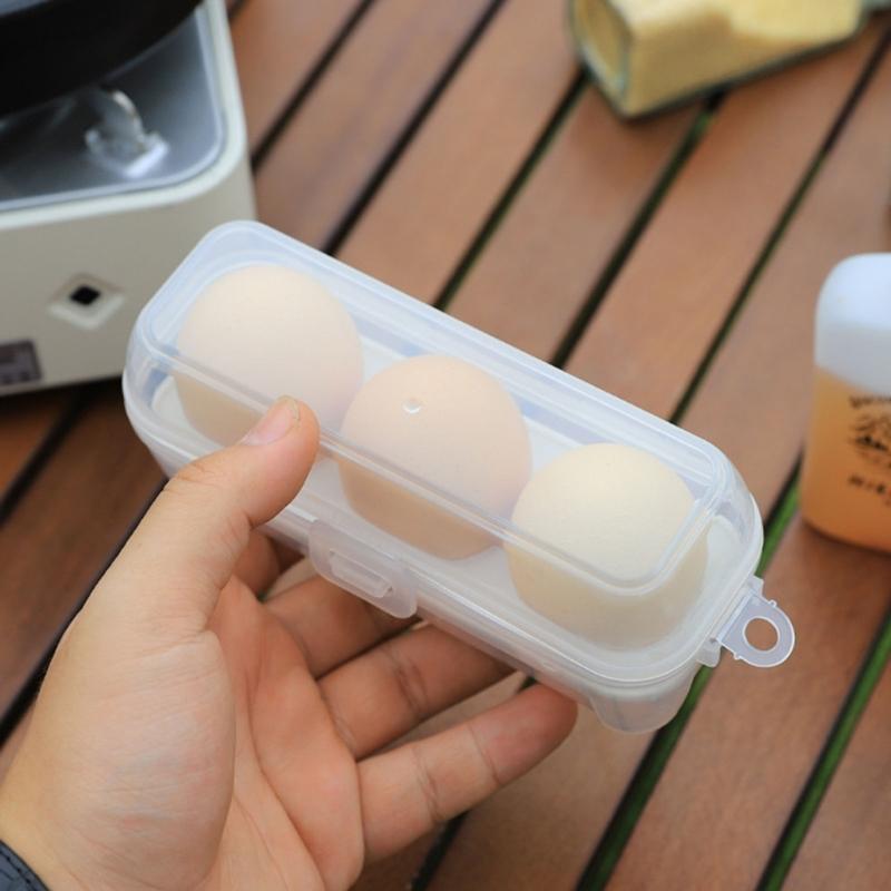 Sturdy PP Eggs Protectors Travel Organizers for Hiking Kitchen Use Sealed Freshing Clear Case