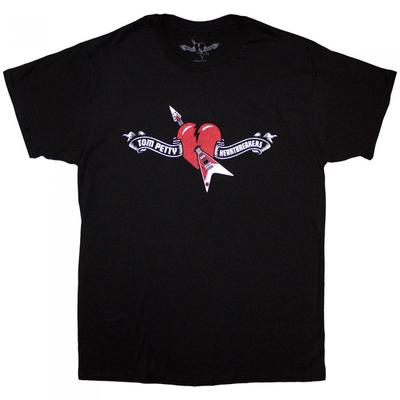 Tom Petty & The Heartbreakers Unisex Adult Heart Logo T-Shirt
