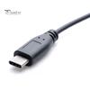 Type-C to Type-C&Micro 5P Female 2 Male Y Splitter Charging Extension Cable