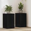 Plant Stand 2 Pcs Black Oak Look 30 X 30 X 50 Cm