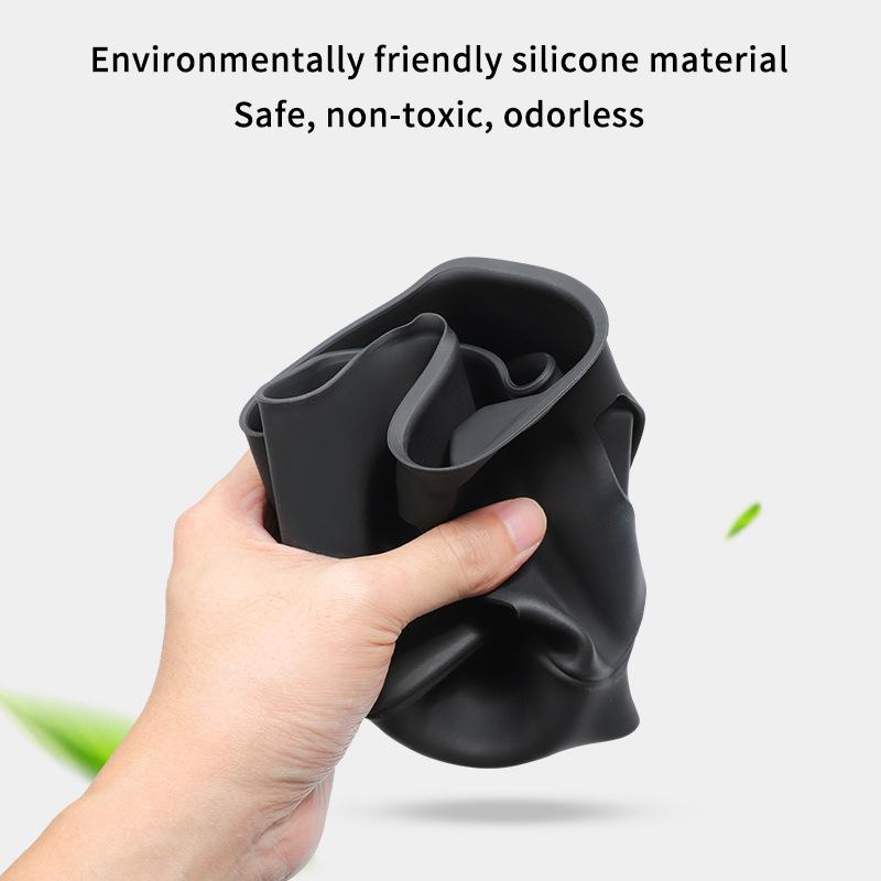 1 Piece Silicone Shock-Absorbing Drinks Holder Storage Box For Hyundai Santa Fe 2024 2025 Water Cup Holder Car Accessories