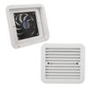 5V RV Side Vent Fan One Way Silent Wind Air Vent Ventilation Exhaust Fan for Caravan Motorhome Camper Yacht
