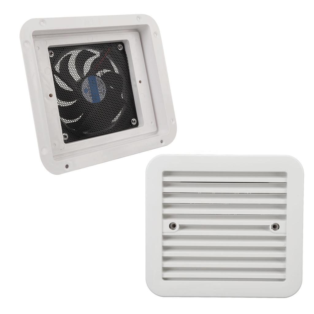5V RV Side Vent Fan One Way Silent Wind Air Vent Ventilation Exhaust Fan for Caravan Motorhome Camper Yacht