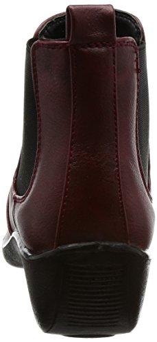 Nouvelle Vogue Relax Rain Shoes, Side Gore 365 Days Rain Short Boots, Wine, Size 23 cm