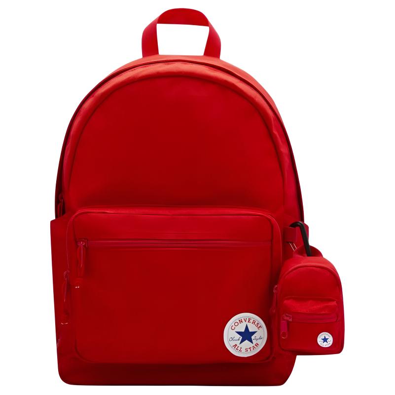 Converse Go 2 Large Capacity Zipper Closure Polyester Backpack Men backpack Red MA5665-F97 Red