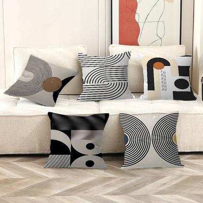 Minimalistisch Abstrakt Linie Kissenbezug Kissenbezug Polsterung Sofa Dekokissen Heimdekor Kissenbezug