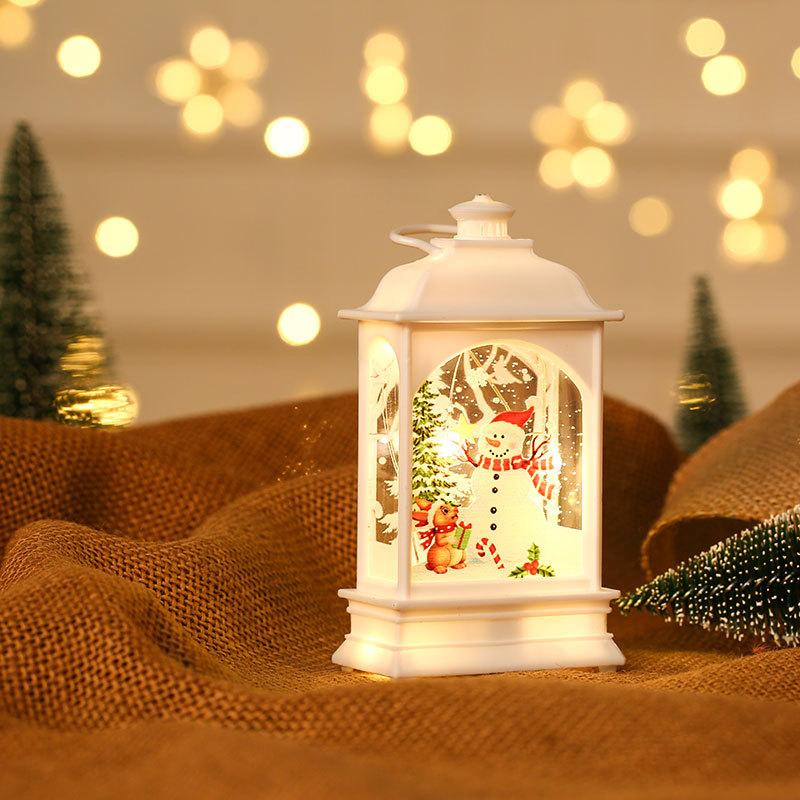 Christmas Decorations Luminous Hand Oil Lights LED Window Decoration Party Children's Small Gifts