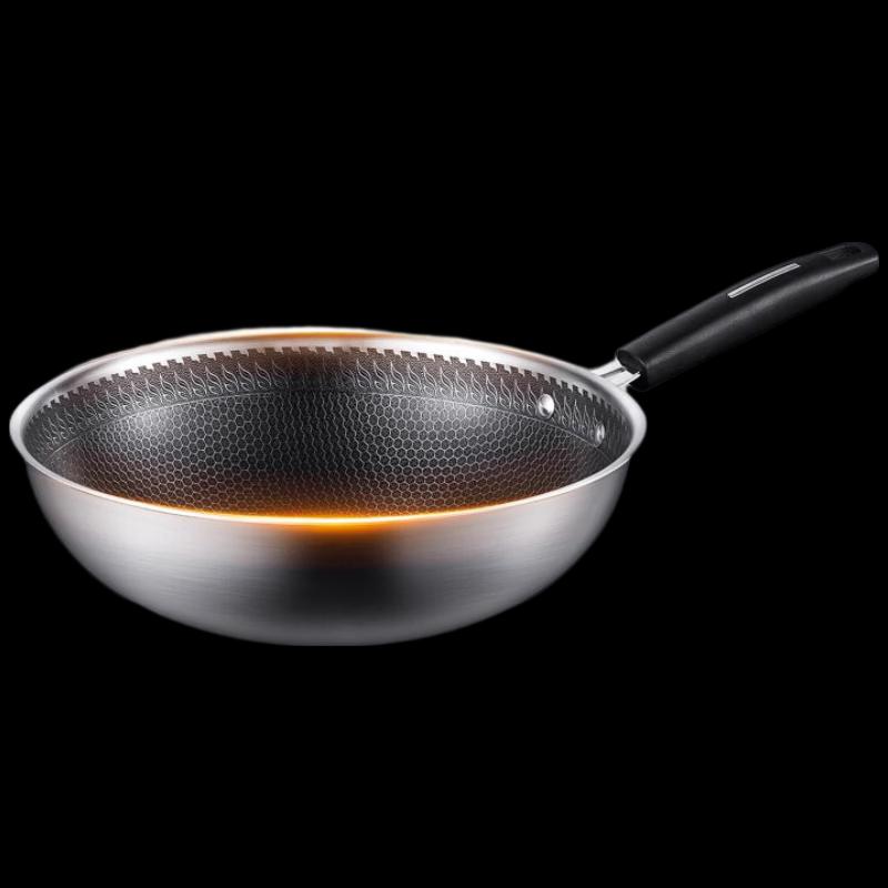 Midea 304 Stainless Steel Honeycomb Non-Stick Wok