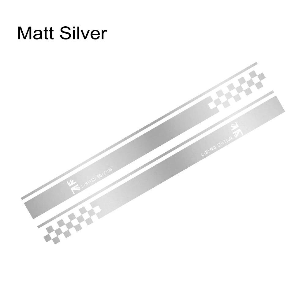 Car Door Side Stickers Auto Racing Sport Decal For Mini Cooper R56 R57 R58 R50 R52 R53 R59 R61 Countryman R60 F60 F55 F56 F54