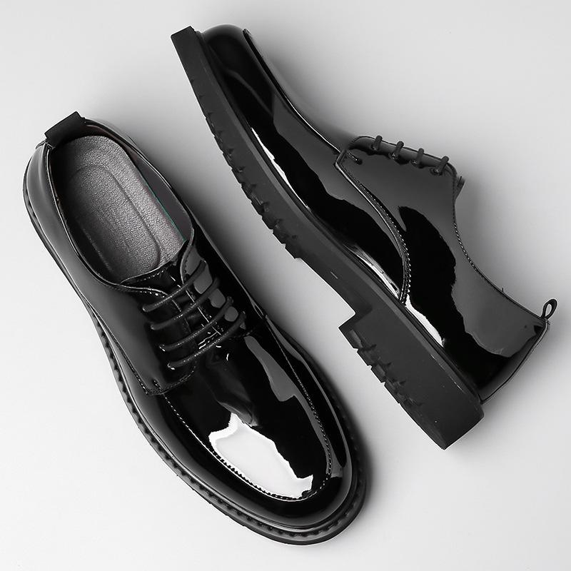 Autumn new men's casual shoes dress business wedding shoes factory leather shoes men's soft leather soft soles trendy shoes