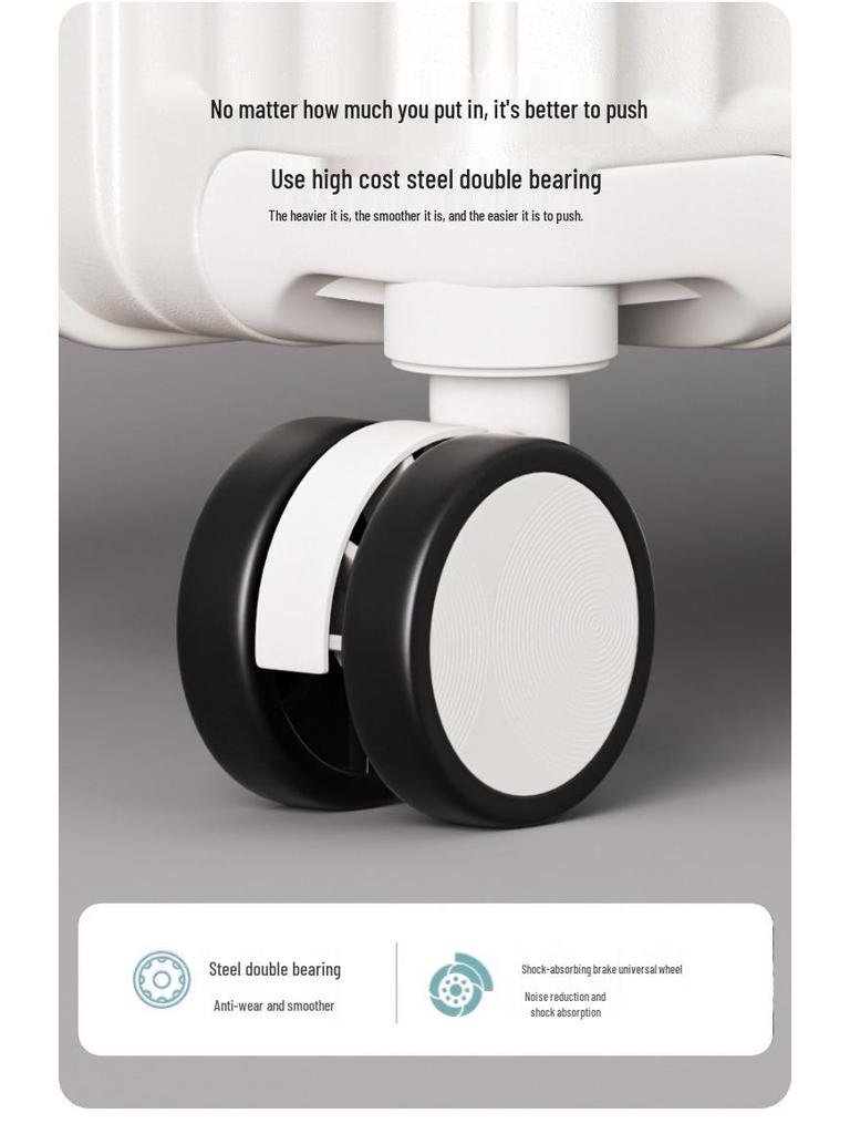 2025 Multifunctional Trolley Suitcase: Durable Japanese Design for Men, Women & Students with Leather Finish & Combo Lock