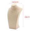 Necklace Pendant Display Bust Mannequin Stand Holder Rack, Linen 235*390mm