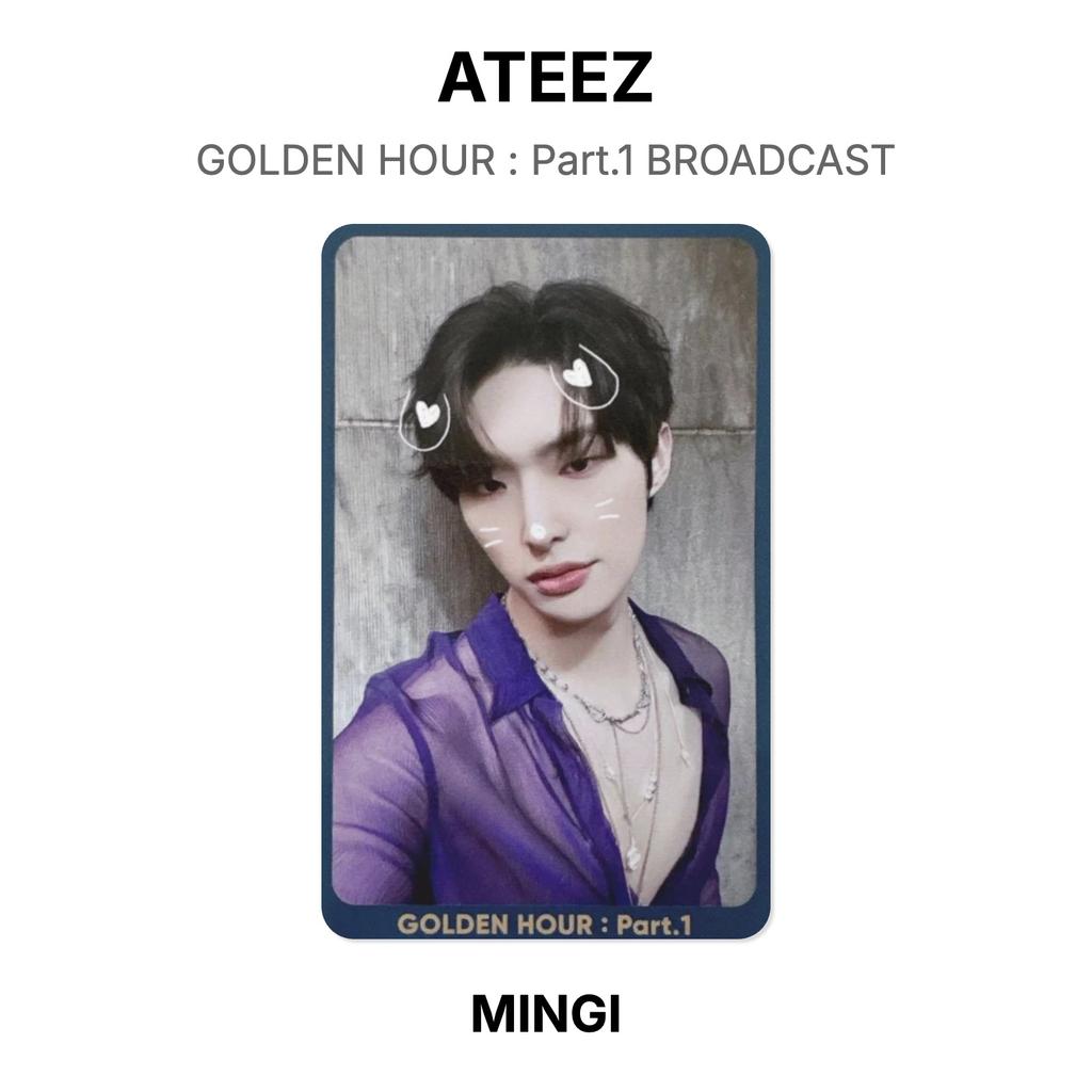 ATEEZ GOLDEN HOUR : Part.1 BROADCAST Official Photocard