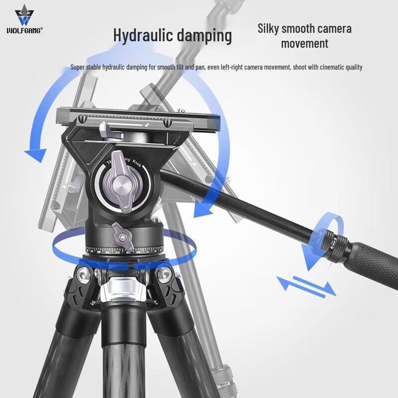 Wolfgang JZ998+T51 Professional Carbon Fiber Tripod