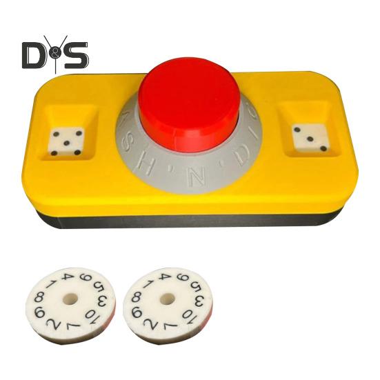 

Механические игральные кости, напечатанные на 3D-принтере, портативные дорожные игральные кости для снятия стресса, рулетка, спиннер, игрушка для взрослых, семейный ночной бар, вечеринка, настольная игра, реквизит A жёлтый