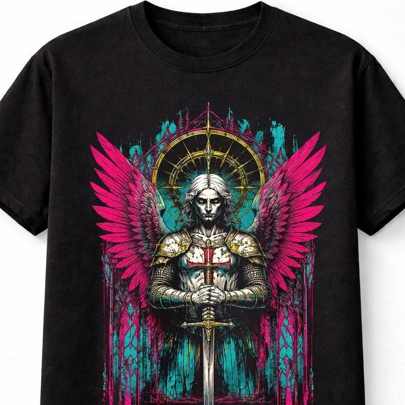 Angel Warrior Gothic Fantasy Religious Horror Art Unisex TShirt S