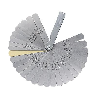 32 Blades Feeler Gauge Metric Gap Filler 0.04-0.88MM Thickness Gage For Measurment Tool Engine Valve Adjustment