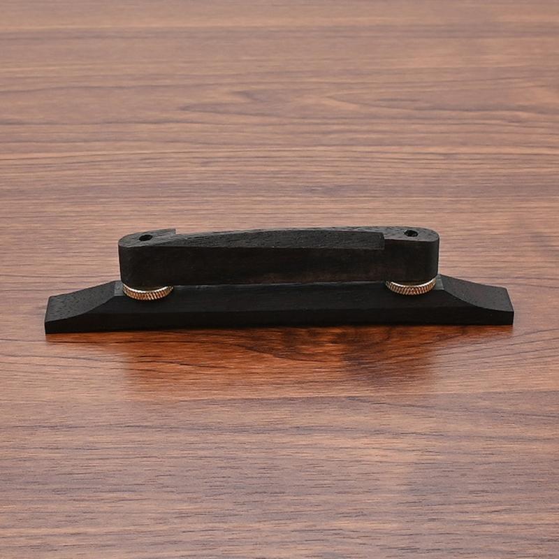 Wood Adjustable Bridge Guitar Bridge Ebony Hardware Accessory for Archtop Guitar