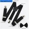 Solid Color Suspenders Bowtie Elastic Children Belt Classic Accessory Y-Back Braces