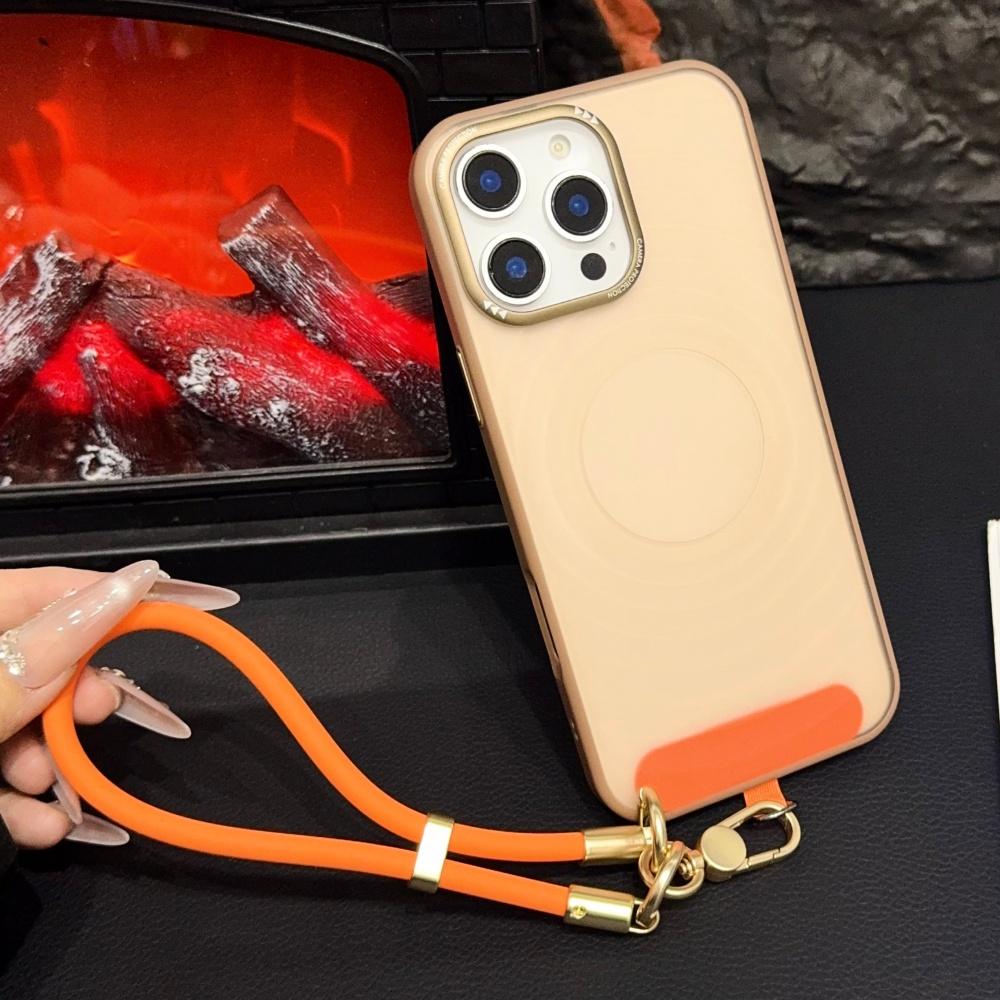 Soft Silicone Elastic Wrist Strap Lanyard Case For iPhone 16 17 Pro Max 13 15 14 Ripple Clear Shockproof Anti-loss Cord Cover