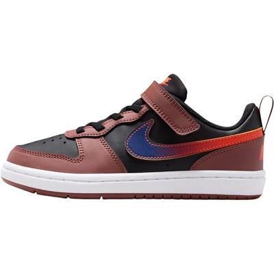 Court Borough Low Recraft PS Black/Red Sepia/Team Orange/Deep Night Kids Sneakers IO6966-002