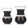 Pour Over Coffee Maker Set with Reusable Stainless Steel Filter Elegant Coffee Dripper Pot,Glass Carafe Permanent for Camping