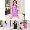 New Fashion Women's Loose Casual Chiffon Summer Short Sleeve T-shirt Blouse Elegant And Breezy