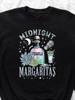 Shirt for Witchy Men Featuring Midnight Margaritas, Perfect for Halloween Parties, Spooky T-Shirt, Witchy Apparel, Aesth