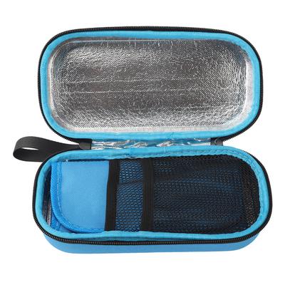 Enfriador de Medicamentos para Diabéticos Azul Impermeable Aislamiento Almacenamiento Estuche de Viaje Refrigerante para Insulina