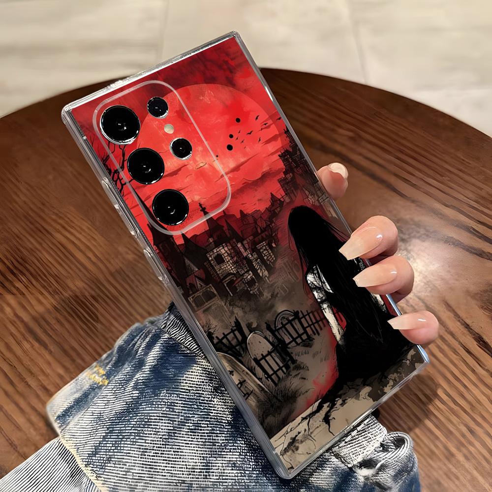 Z-ZdzislawBeksinskis Art Phone Case For Samsung S26 S25 S24 Ultra S23 Fe S22 S20 S21 Plus Plus 5G Fe Transparent Cover