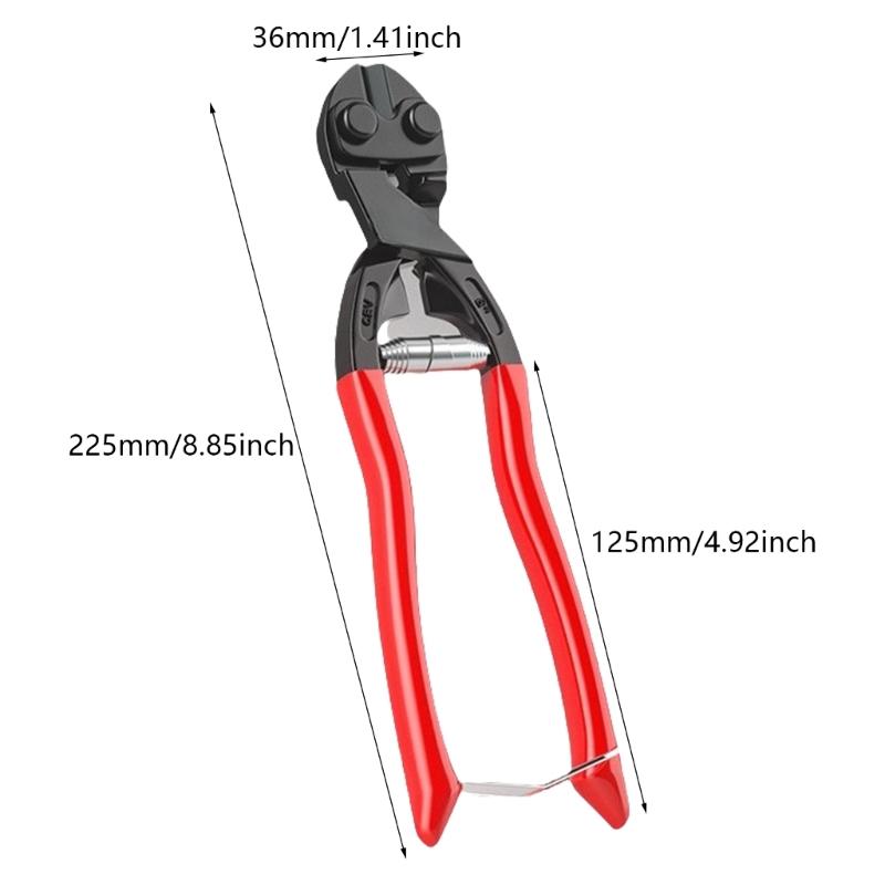 Ergonomic High Strength Alloy Steel Mini Wire Cutter Snipper Suitable for Home Repair and DIY Projects with Safety Lock