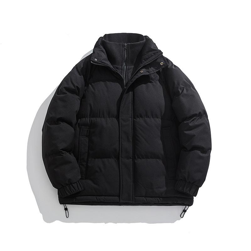 Couple Cotton-padded Fake Two-piece Coat Winter New Stand-up Collar Thickened Bread-padded Jacket Men's Cotton-padded Jacket