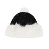 Big Head Circumference Antifreeze Ear Protection Hat Splicing Hairball Mongolian Hat Thickened Warm Knitted Fluffy Hat Women's Winter