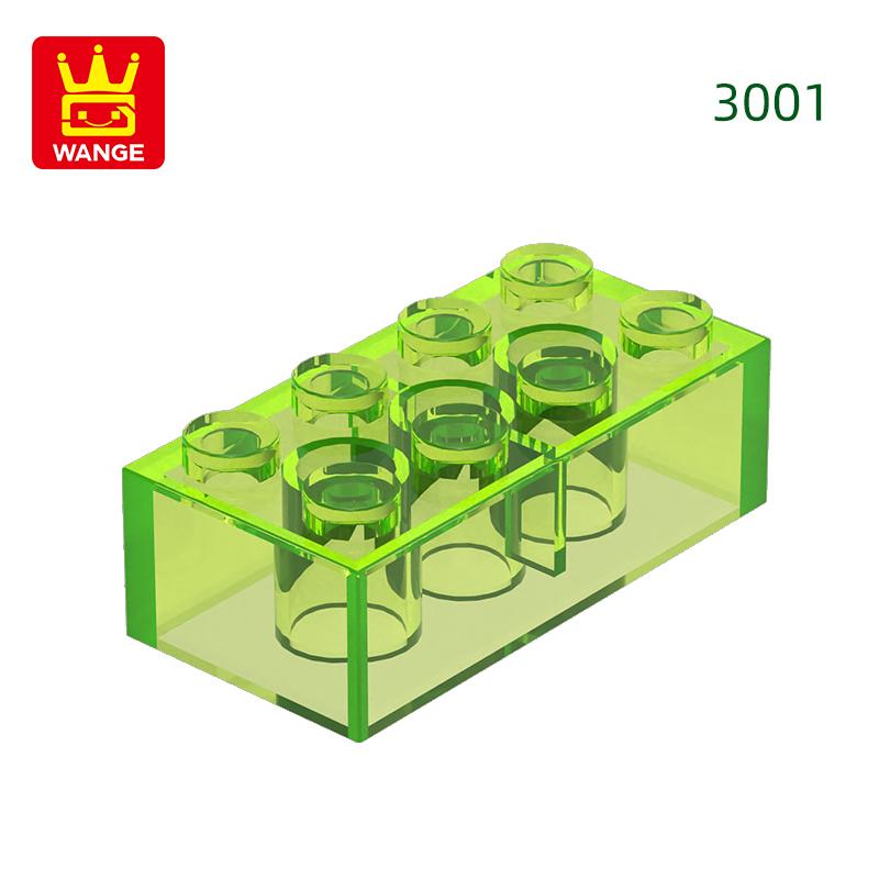 Non-Toxic 40Pcs/Lot 3001 2X4 High 8-Hole Building Block Moc Colorful Parts Compatible With Brick Diy Children Toy Assembly Gift Box