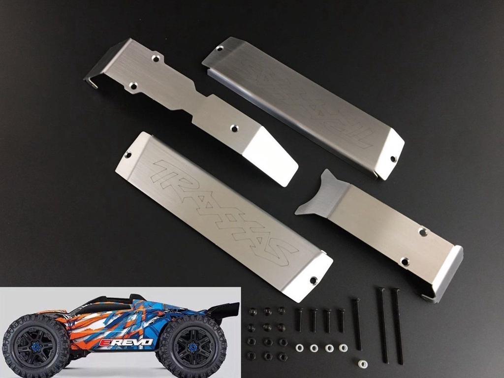 

Durable Stainless Steel Chassis Armor Skid Plate For 1/10 Traxxas Erevo E-revo 2.0