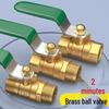 Copper 3/4" Ball Valve with External Thread and 2-Point Water Pipe Compatibility for Air Compressors and Water Systems.