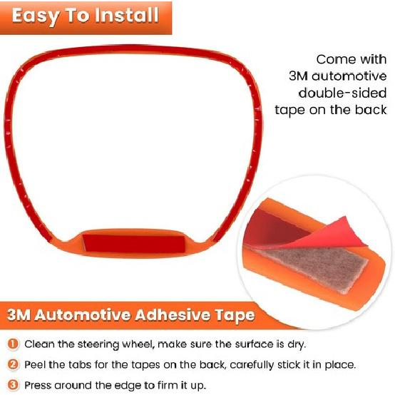 Steering Wheel Trim Cover Interior Accessories for Dodge Challenger/Charger 15+