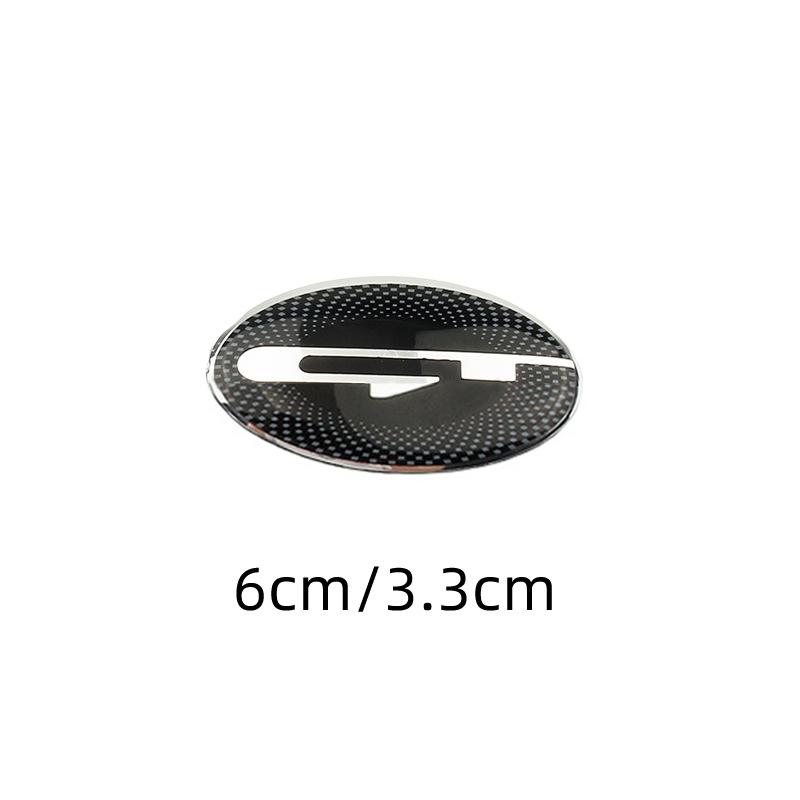 6x3.3cm Car Steering Wheel Center Emblem Badge Sticker for KIA Stinger Sportage KX3 Ceed K7 K5 K3 R Forte Rio Soul Accessories
