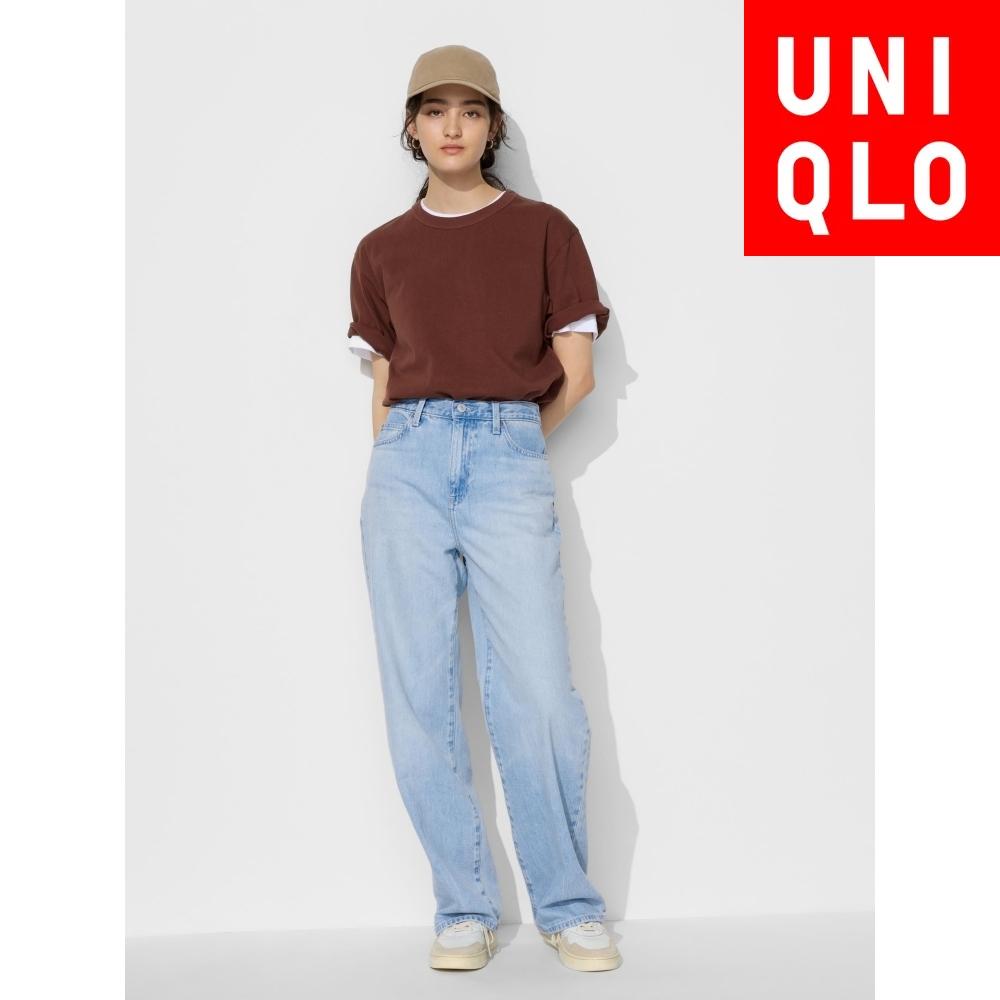 

Широкие прямые джинсы Uniqlo Japan 62 BLUE/32