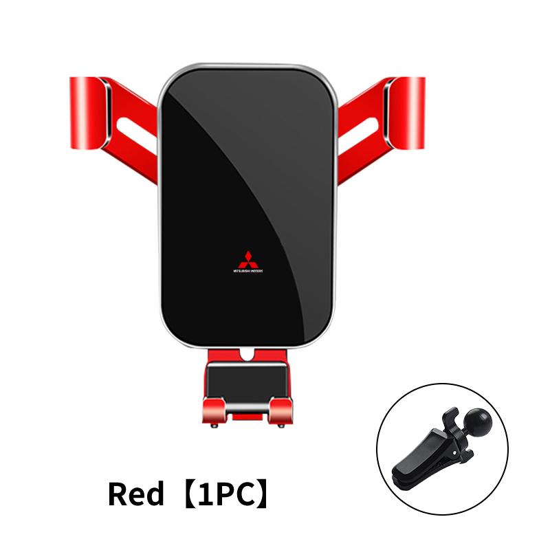 Car Logo Air Vent Universal Auto Phone Holder Interior Accessories For Mitsubishi Lancer ASX Pajero Mirage Attrage Xpander