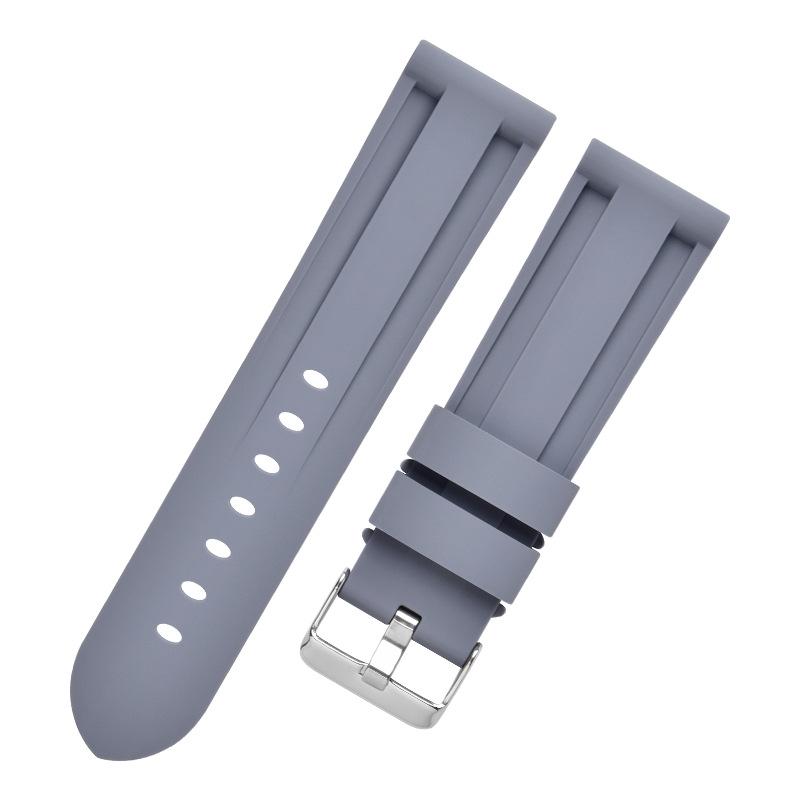 Universal Silicone Watch Strap for Panerai and Tudor Big Blue PAM, 22mm