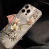 Soft Flower Aesthetic Phone Case For iPhone 17 16 15 14 13 12 11 Pro Max Plus 16E 17 Air XS Max X XR Shockproof Back Cover
