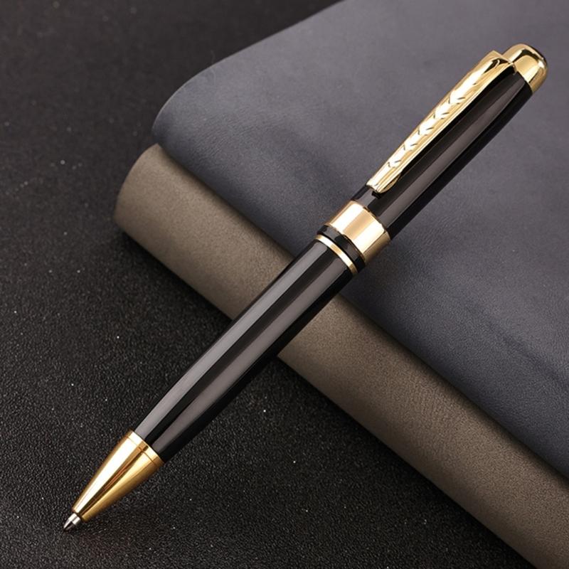 Smooth Writing Pen Metal Ballpoint Pen 1.0mm Rotate Ballpoint Pen Stationery Pen Business Pen for School Office