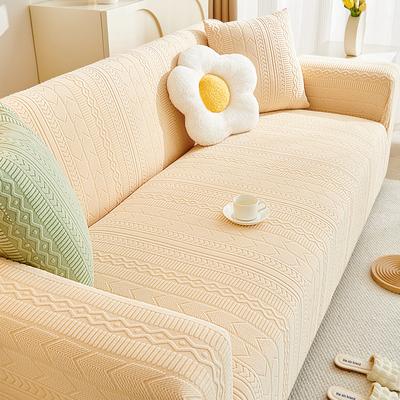 Cream Style Sofa Cover All-Inclusive Universal Cover New Four Seasons Universal Anti-Scratching Elastic Thickening Sofa Cover