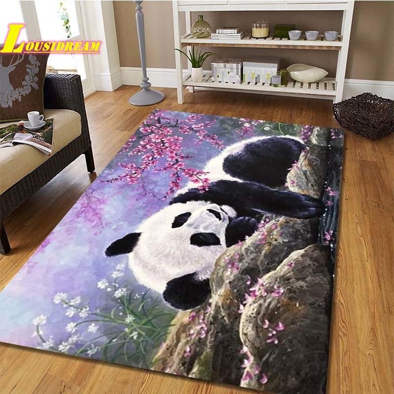 Panda Carpet Cute Animal Carpet Kids Carpet Living Room Bedroom Home Decor Carpet Floor Mats Door Mats Photography Props Gifts