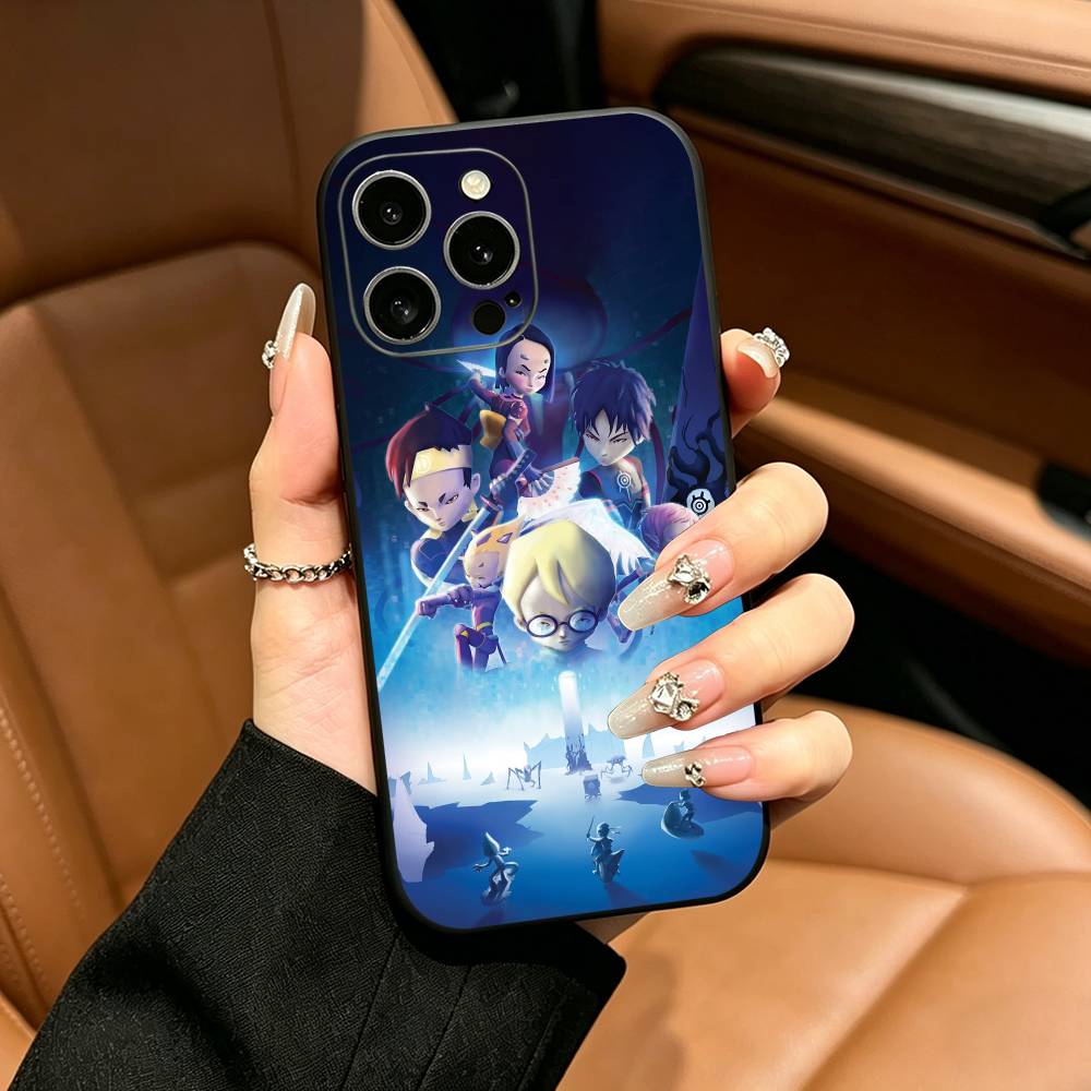 c-Code Lyoko Phone Case For iPhone 17,16,15,14,13,12,11 Pro Max,16/15/14Plus,XS Soft Black Cover
